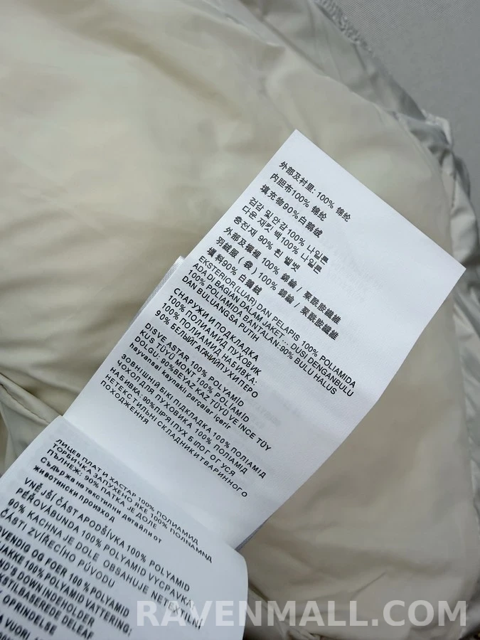 미우미우 미우미우 퍼 카라 레터링 패딩 자켓 상세 이미지