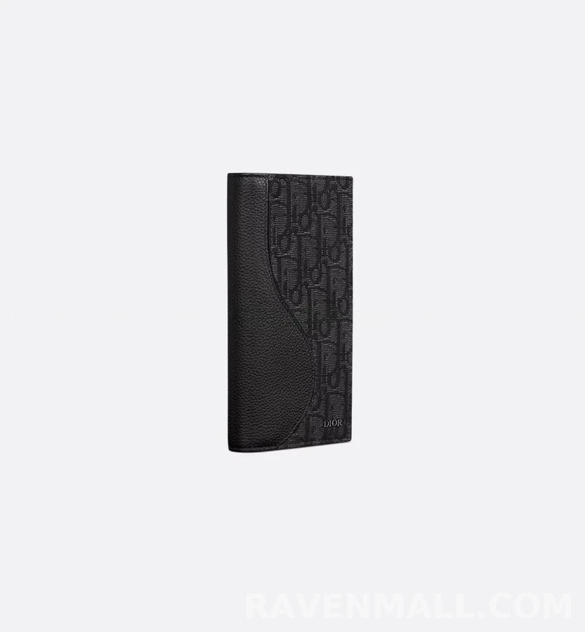 디올 디올 Saddle 버티컬 장지갑 Oblique 자카드 상세 이미지