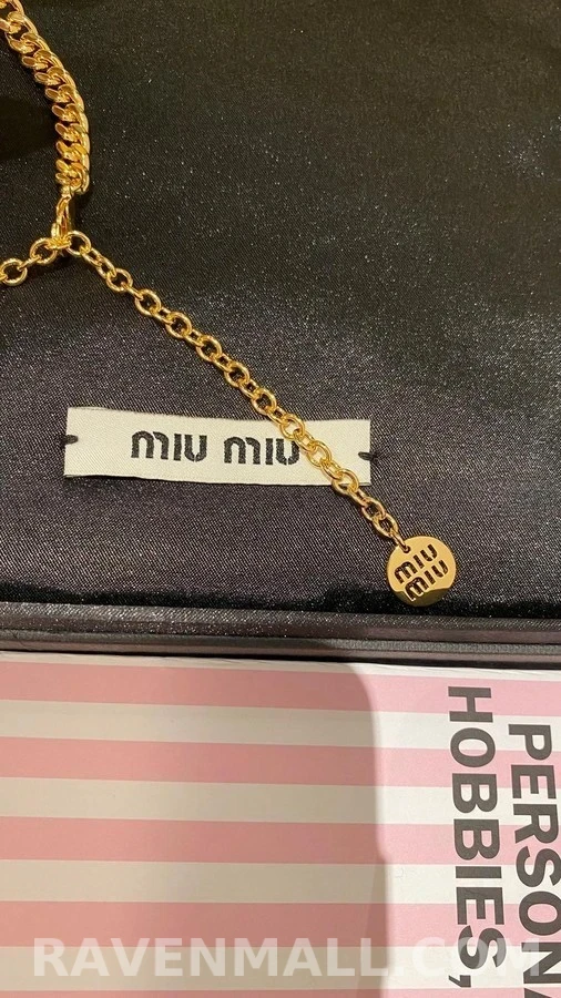 미우미우 미우미우 메탈 목걸이 상세 이미지