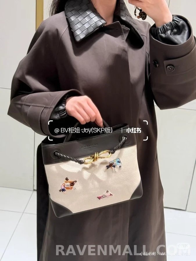 보테가베네타 보테가 베네타 위빙 레더 칼라 코트 상세 이미지