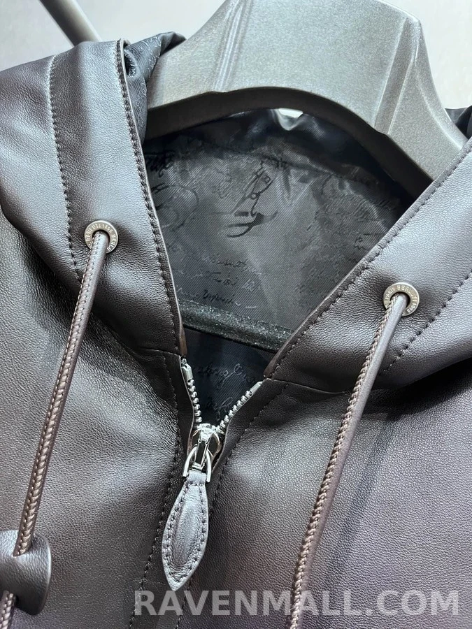 벨루티 벨루티 후드 가죽 자켓 상세 이미지