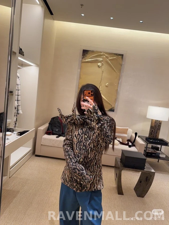 샤넬 샤넬 레오파드 자카드 재킷 상세 이미지