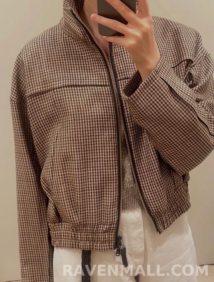 브루넬로 쿠치넬리 브루넬로 쿠치넬리 천조개 스탠드넥 울 자켓 상세 이미지