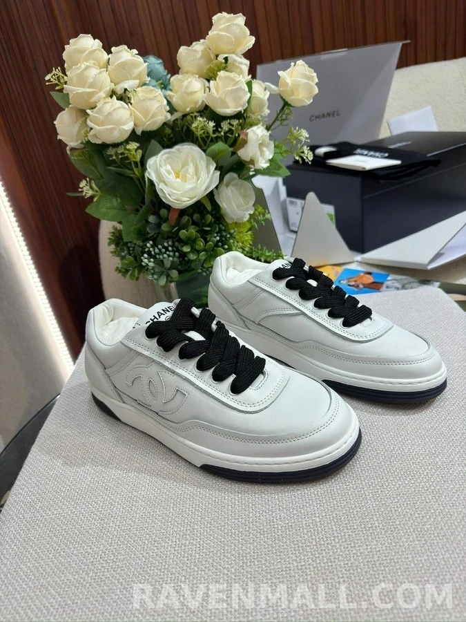 샤넬 샤넬 CC로고 카프스킨 스니커즈 상세 이미지