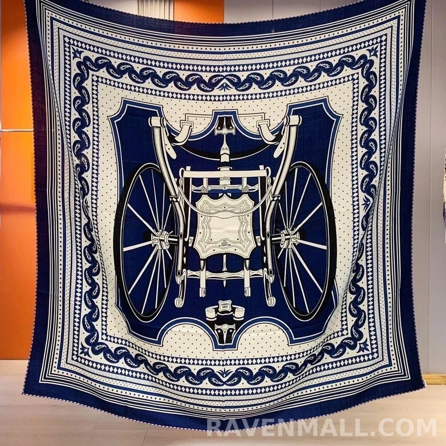 에르메스 에르메스 Les Roues de Phaeton Bandana 숄 140 상세 이미지