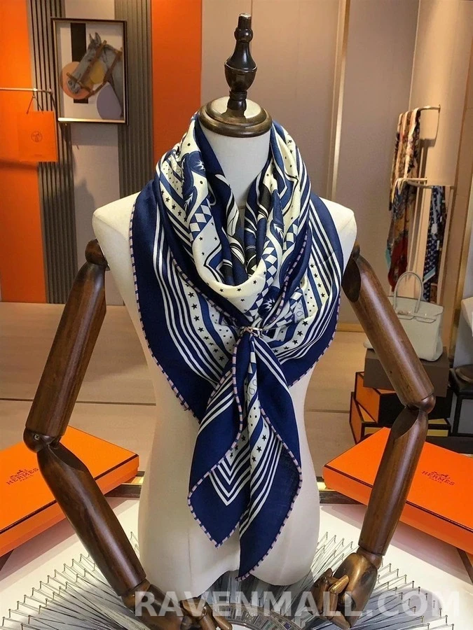 에르메스 에르메스 Les Roues de Phaeton Bandana 숄 140 상세 이미지