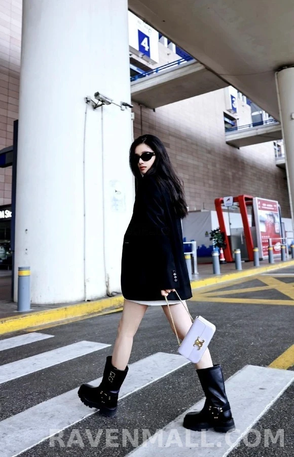 셀린느 셀린느 하네스 바이커 미드 부츠 상세 이미지