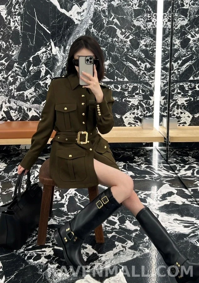 셀린느 셀린느 하네스 바이커 하이 부츠 상세 이미지