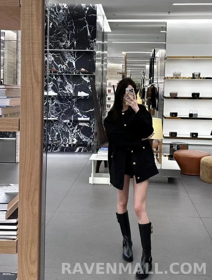셀린느 셀린느 하네스 바이커 하이 부츠 상세 이미지