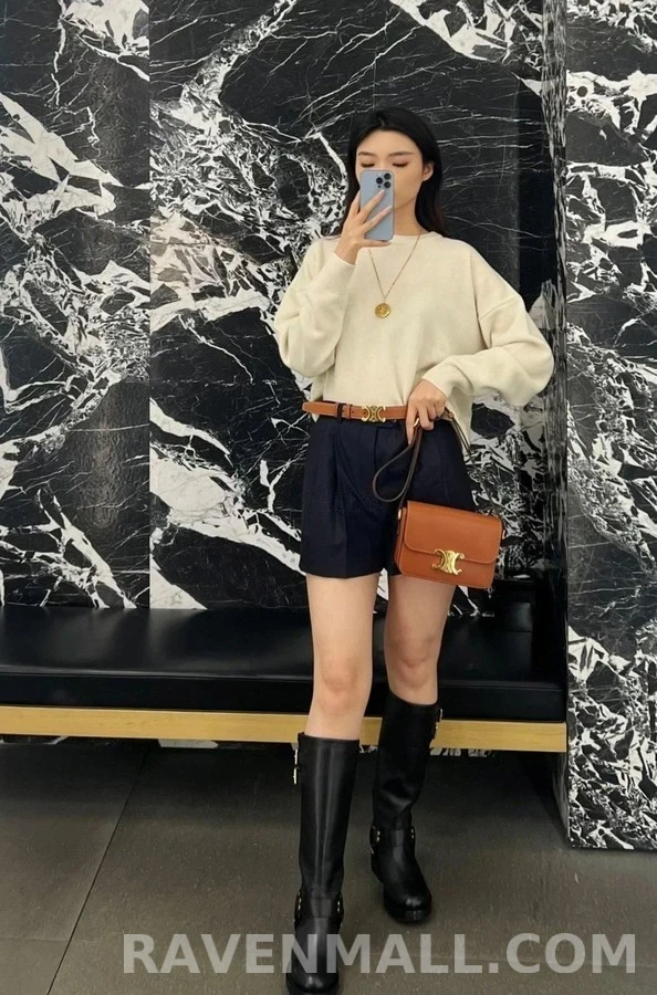 셀린느 셀린느 하네스 바이커 하이 부츠 상세 이미지