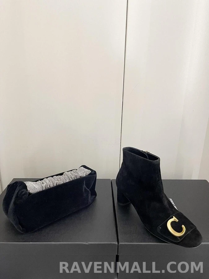 디올 디올 C'EST DIOR 스웨이드 힐 앵클부츠 상세 이미지