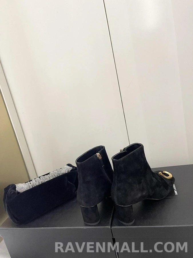 디올 디올 C'EST DIOR 스웨이드 힐 앵클부츠 상세 이미지