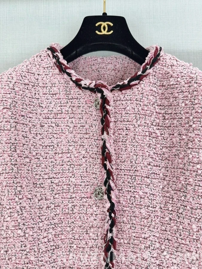샤넬 샤넬 트위드 배색 롤링 자켓 상세 이미지