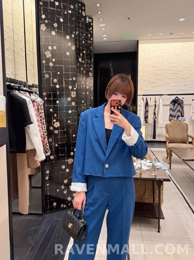 샤넬 샤넬 클라인 크롭 자켓 상세 이미지