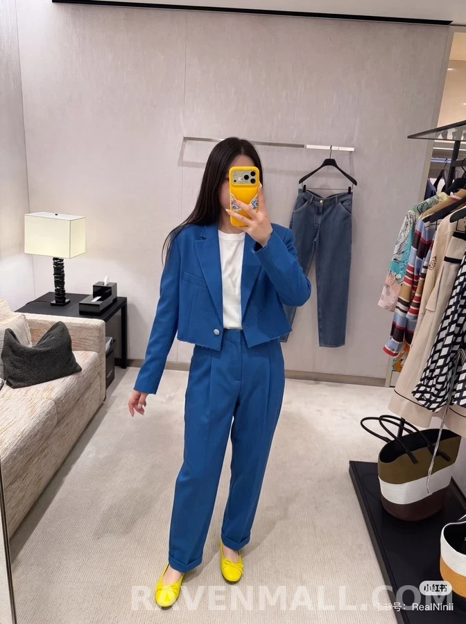 샤넬 샤넬 클라인 크롭 자켓 상세 이미지