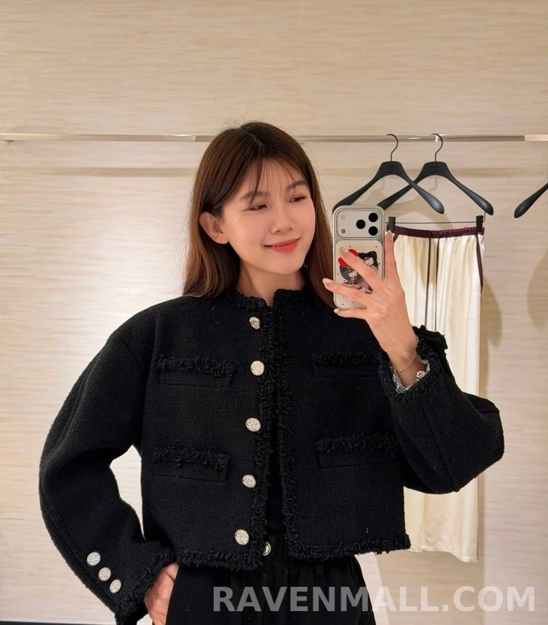 샤넬 샤넬 프린지 트위드 자켓 상세 이미지