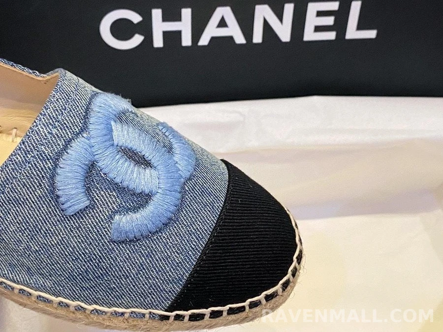 샤넬 샤넬 CC Espadrille 데님 상세 이미지