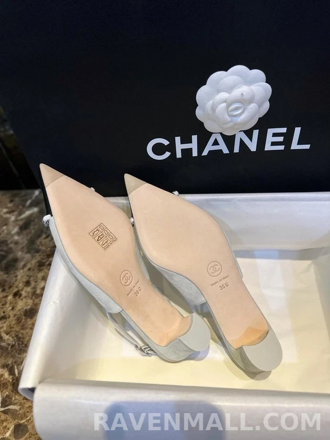 샤넬 샤넬 스웨이드 체인 구두 상세 이미지