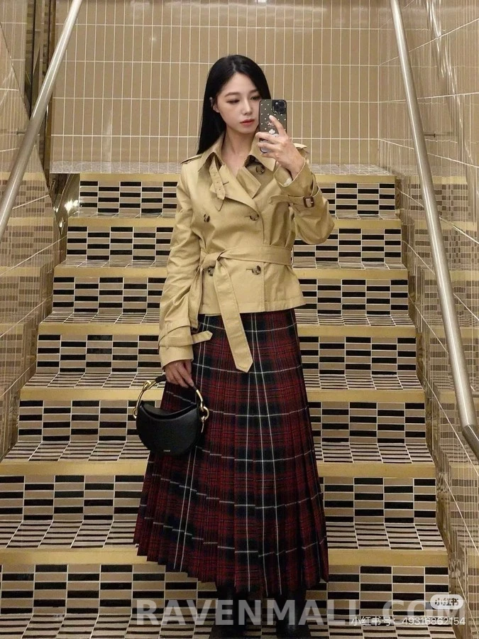 버버리 버버리 더블 브레스티드 숏 트렌치 자켓 상세 이미지