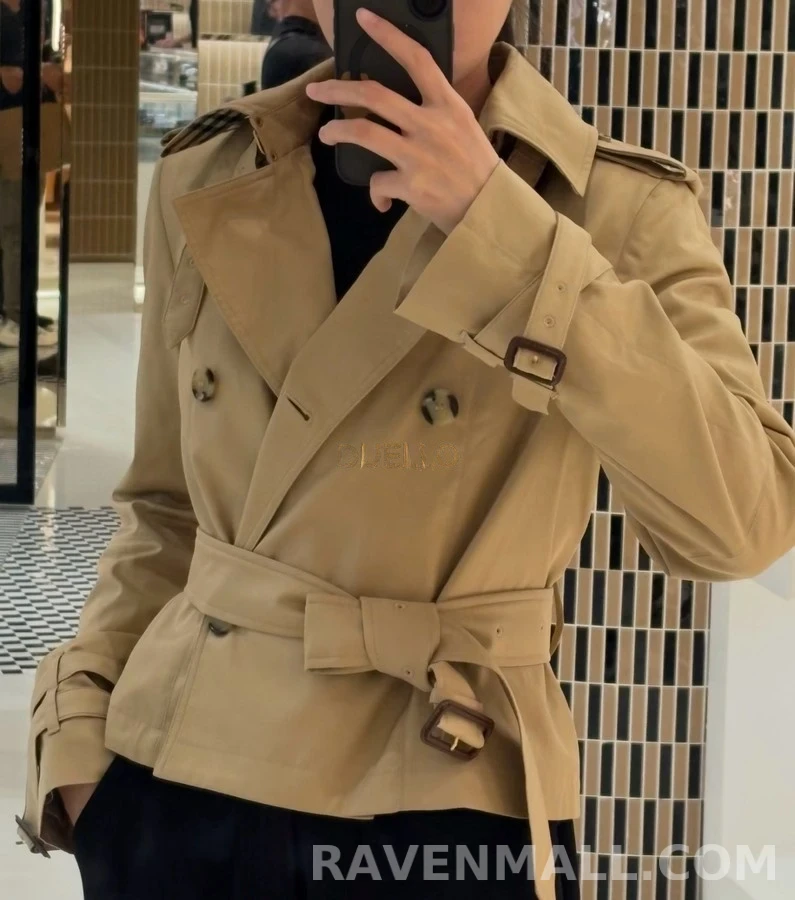 버버리 버버리 더블 브레스티드 숏 트렌치 자켓 상세 이미지