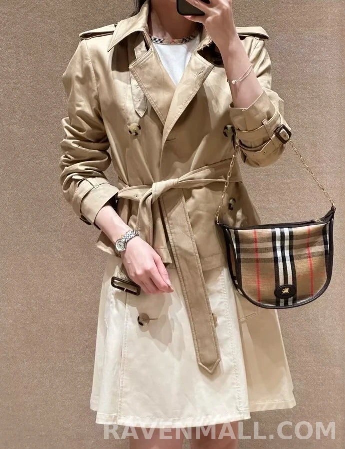 버버리 버버리 더블 브레스티드 숏 트렌치 자켓 상세 이미지