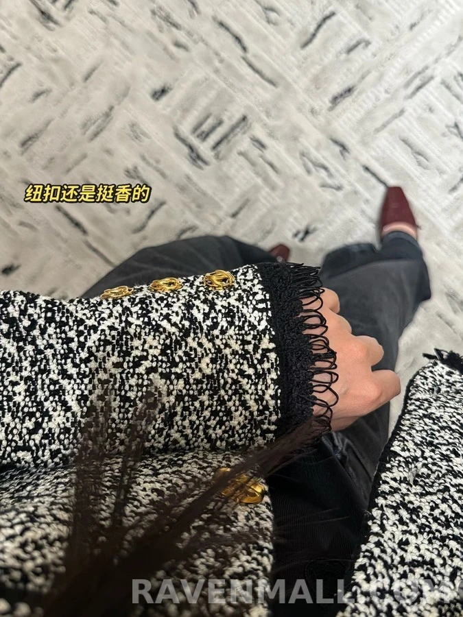 샤넬 샤넬 트위드 프린지 자켓 상세 이미지