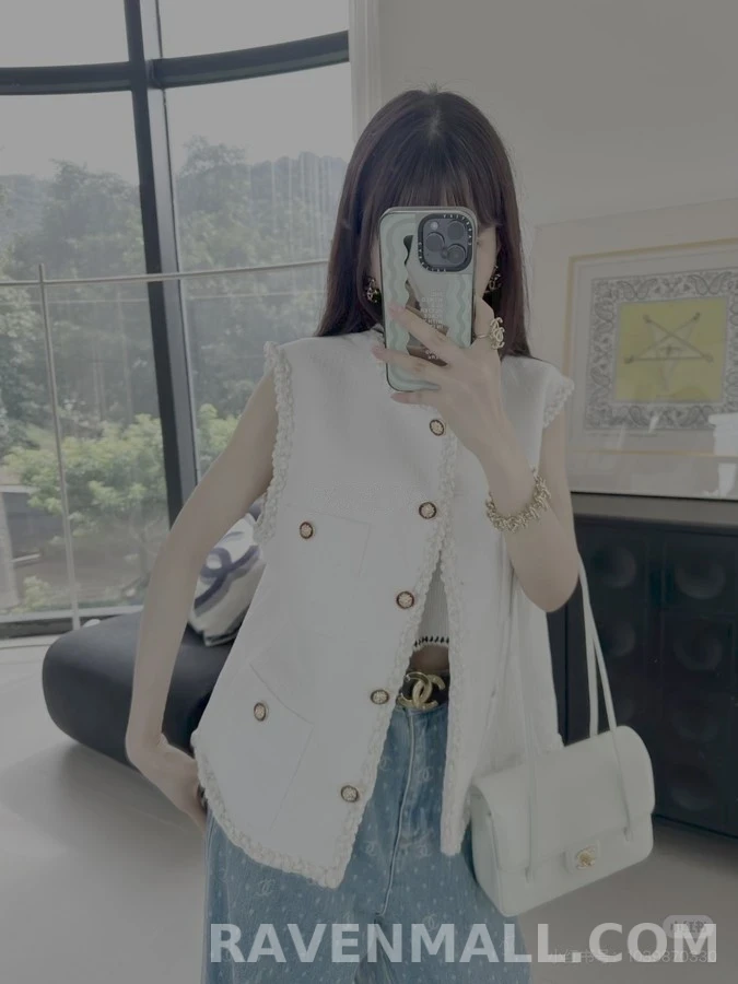 샤넬 샤넬 트위드 브레이드 슬리브리스 상세 이미지