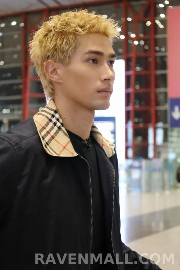 버버리 버버리 체크 칼라 해링턴 재킷 상세 이미지