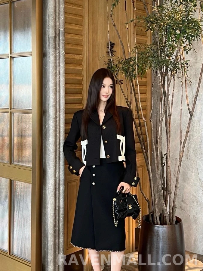 샤넬 샤넬 더블 C 로고 쇼트 자켓 상세 이미지