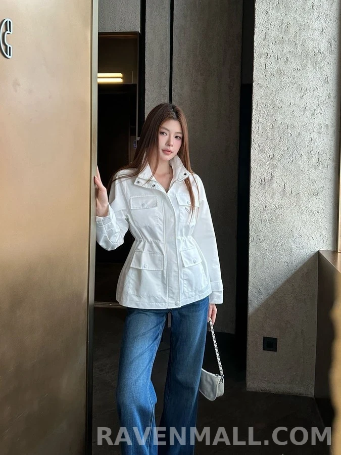프라다 프라다 삼각 로고 멀티 포켓 자켓 상세 이미지