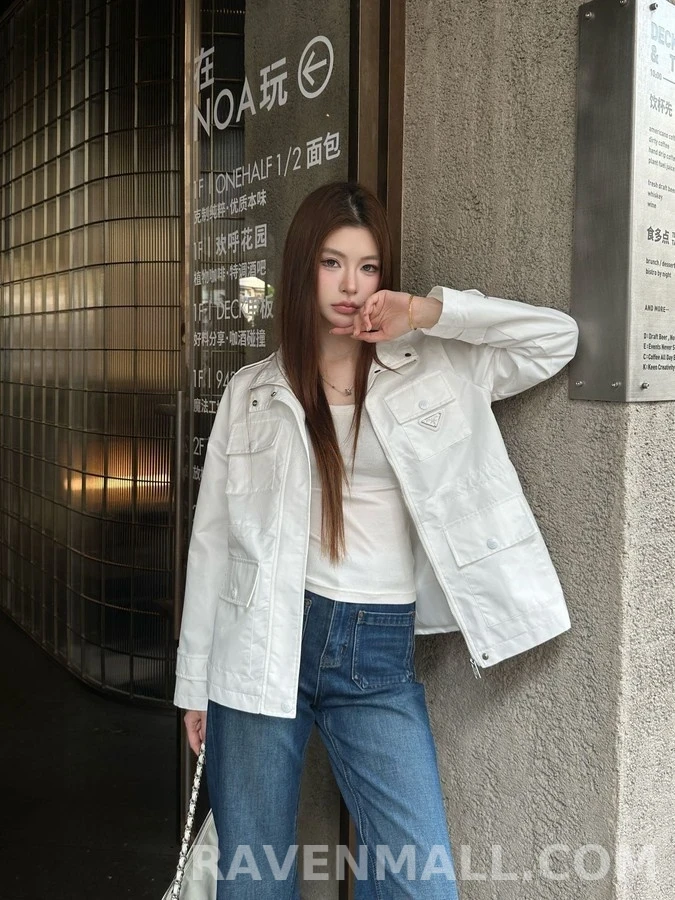 프라다 프라다 삼각 로고 멀티 포켓 자켓 상세 이미지