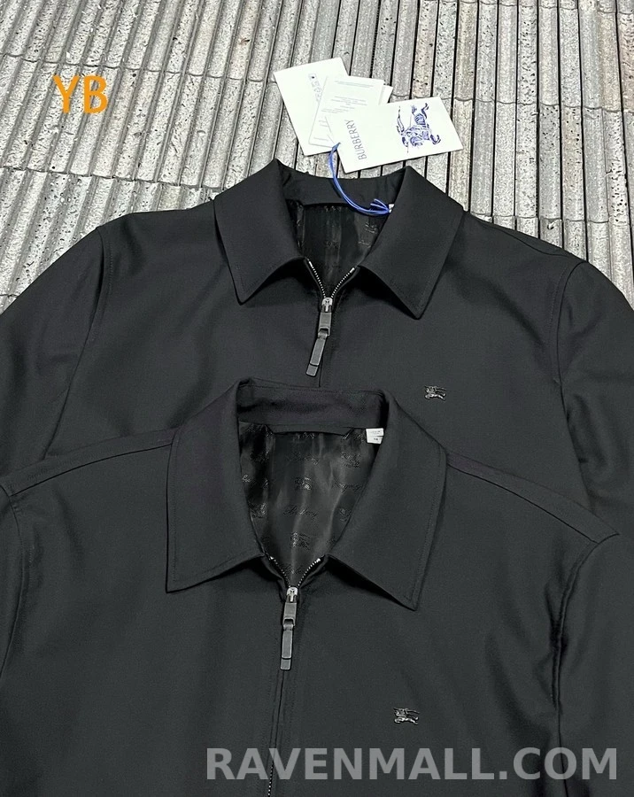 버버리 버버리 로고 자수 집업 자켓 상세 이미지