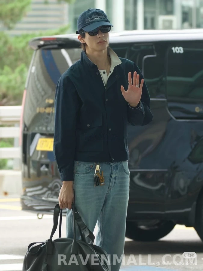 생로랑 세인트로랑 레터링 카라 자켓 상세 이미지