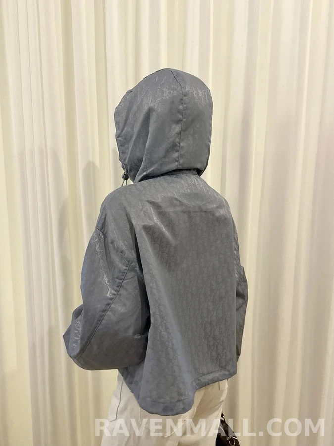 디올 디올 오블리크 크롭 후드 집업 상세 이미지