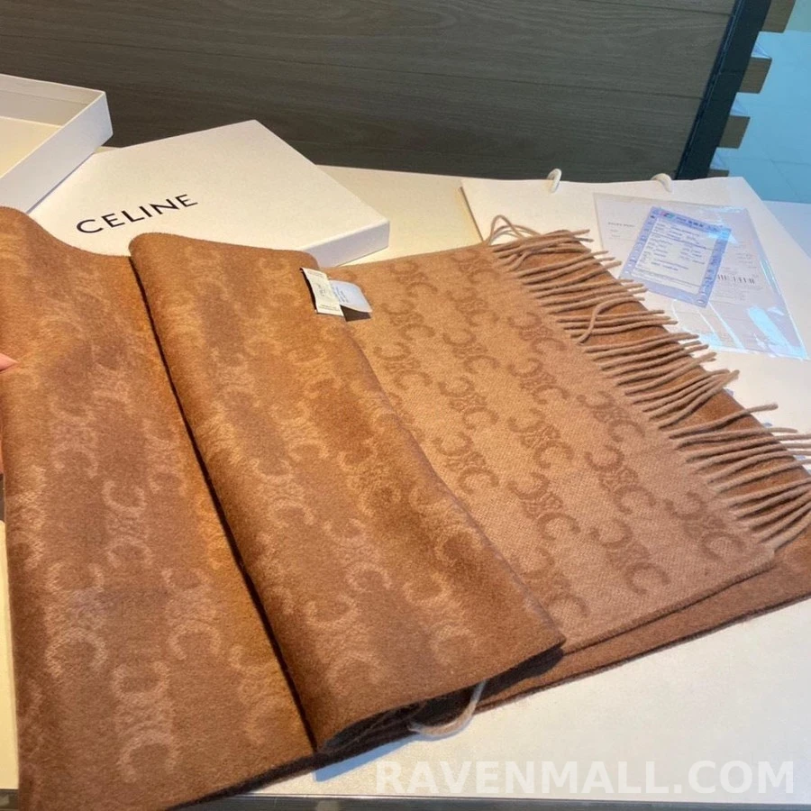 셀린느 셀린느 모노그램 캐시미어 스카프 상세 이미지