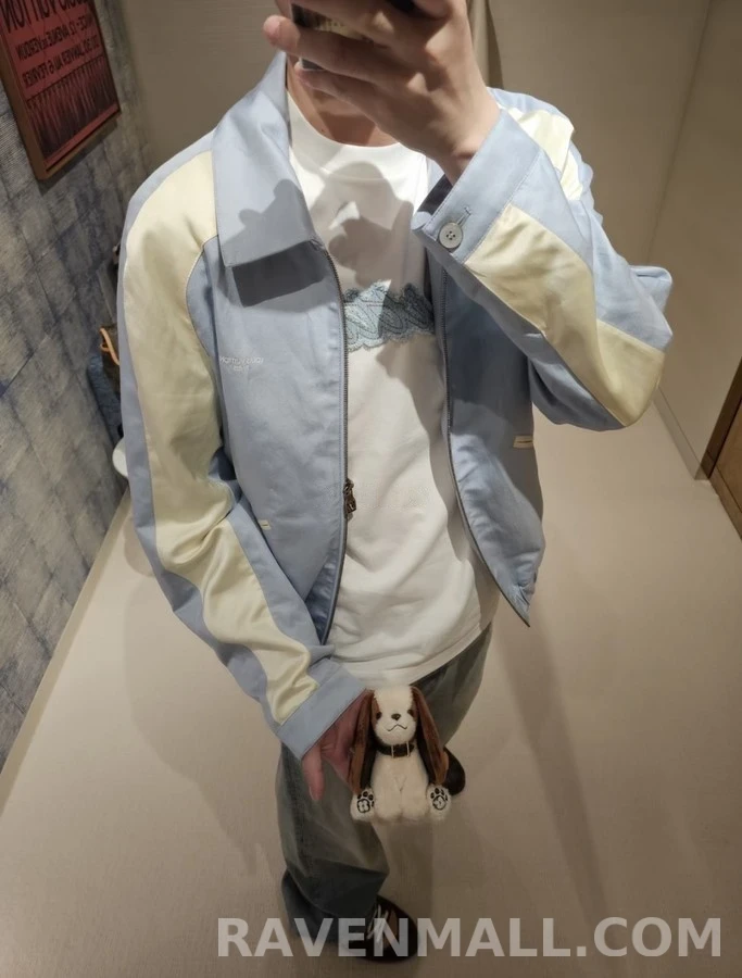 루이비통 루이비통 투톤 자수 바시티 자켓 상세 이미지