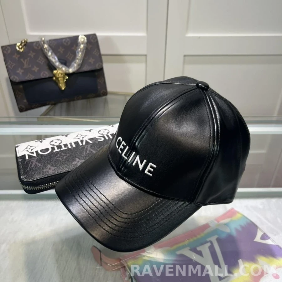 셀린느 셀린느 Celine 레더 베이스볼 캡 상세 이미지