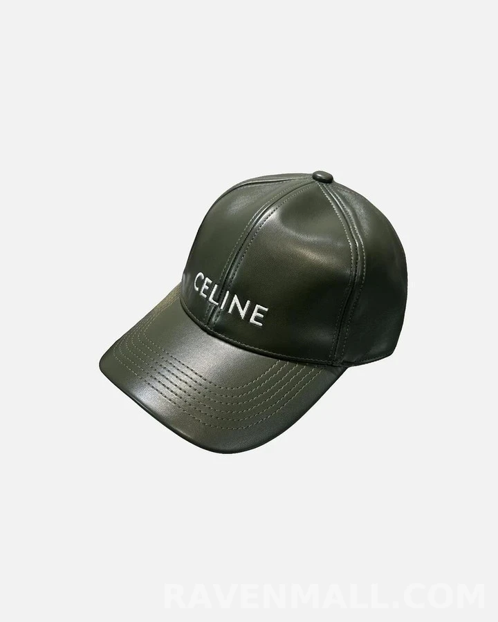 셀린느 셀린느 Celine 레더 베이스볼 캡 상세 이미지