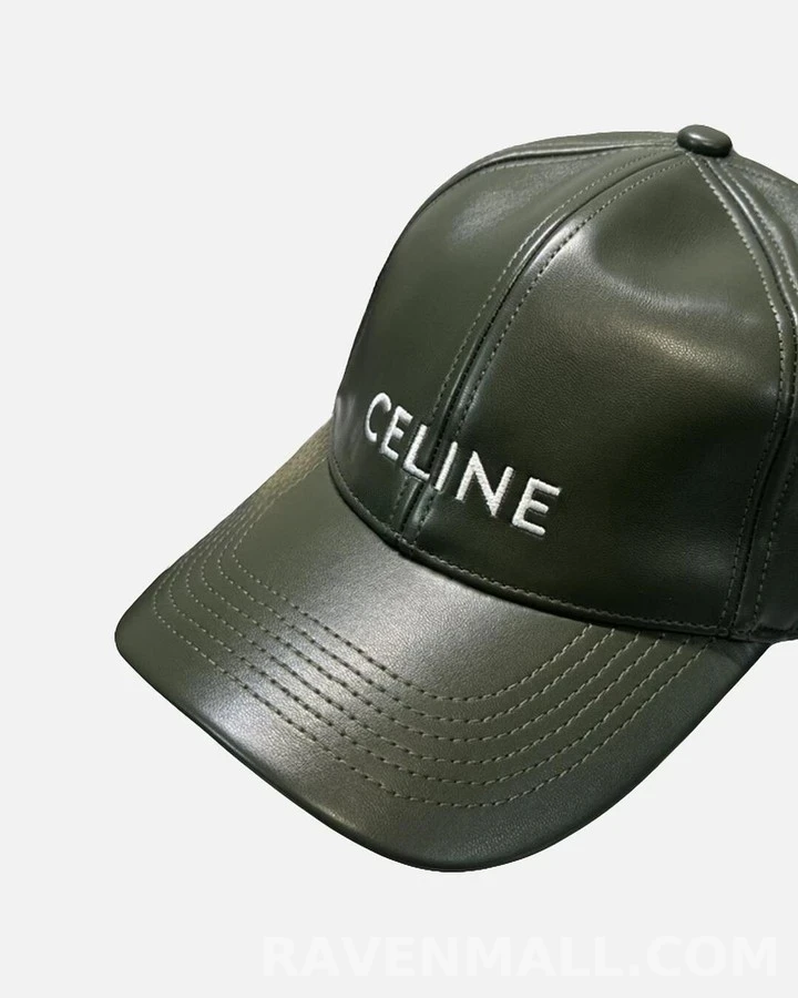 셀린느 셀린느 Celine 레더 베이스볼 캡 상세 이미지
