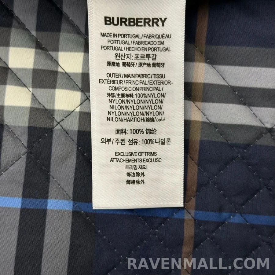 버버리 버버리 미니 체크 퀼팅 램지 자켓 상세 이미지