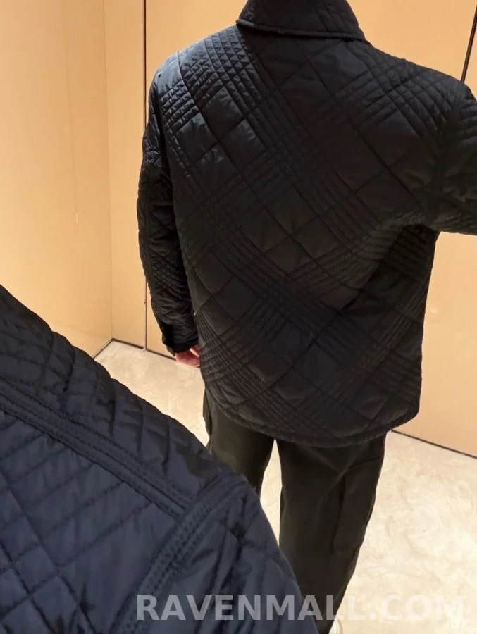 버버리 버버리 미니 체크 퀼팅 램지 자켓 상세 이미지