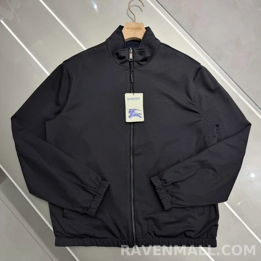 버버리 버버리 리버서블 스탠드넥 코튼 니트 상세 이미지