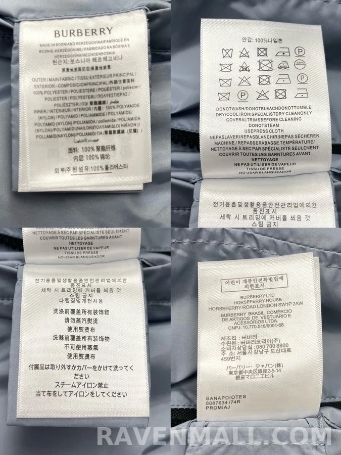 버버리 버버리 격자무늬 리버서블 후드 집업 상세 이미지