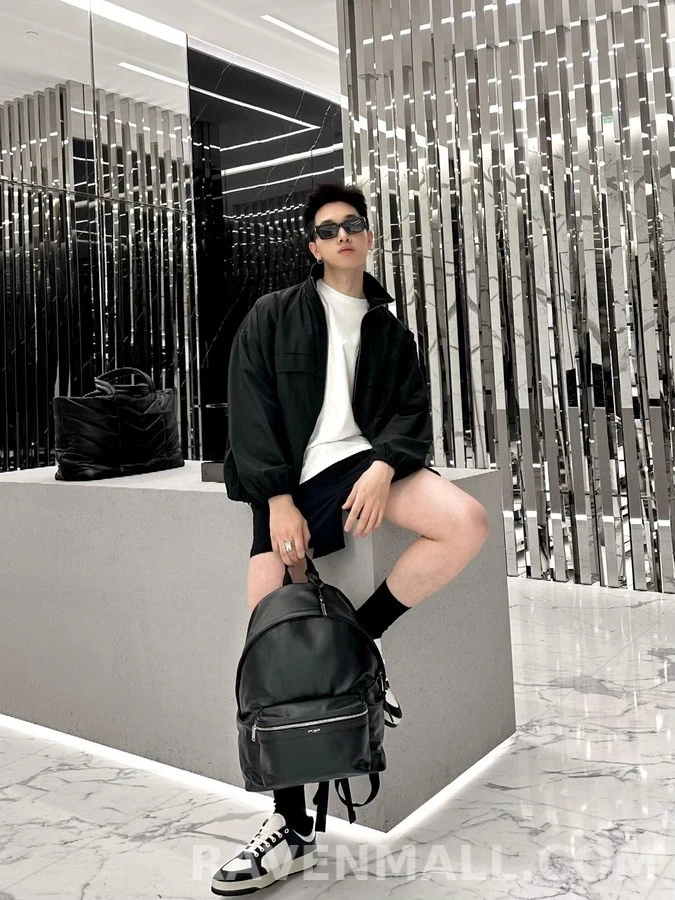 생로랑 세인트로랑 가바딘 집업 자켓 상세 이미지