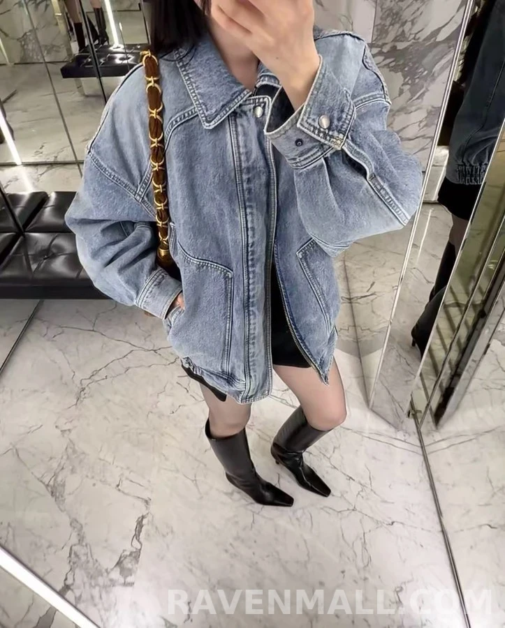 생로랑 세인트로랑 레트로 워싱 데님 자켓 상세 이미지