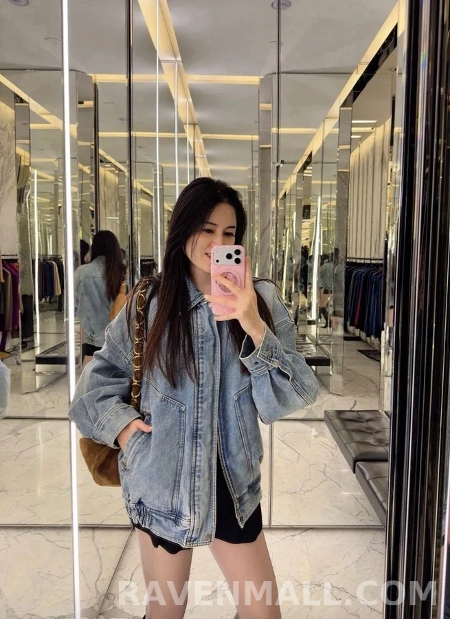 생로랑 세인트로랑 레트로 워싱 데님 자켓 상세 이미지