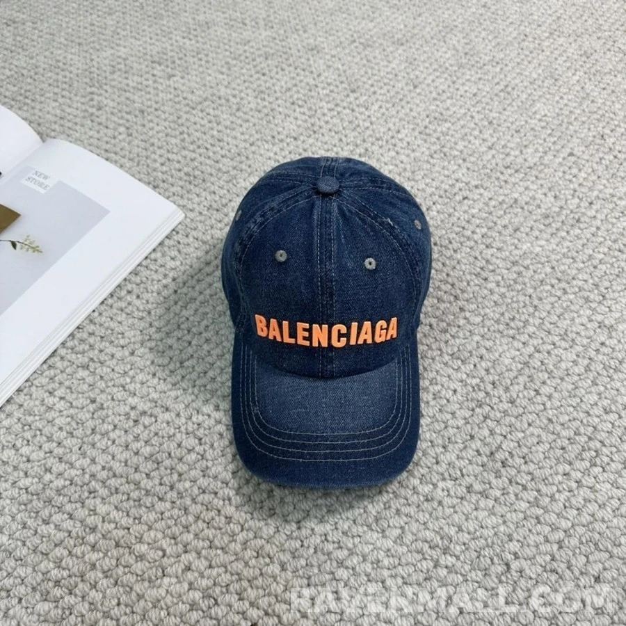 발렌시아가 발렌시아가 입체 로고 데님 베이스볼 캡 상세 이미지