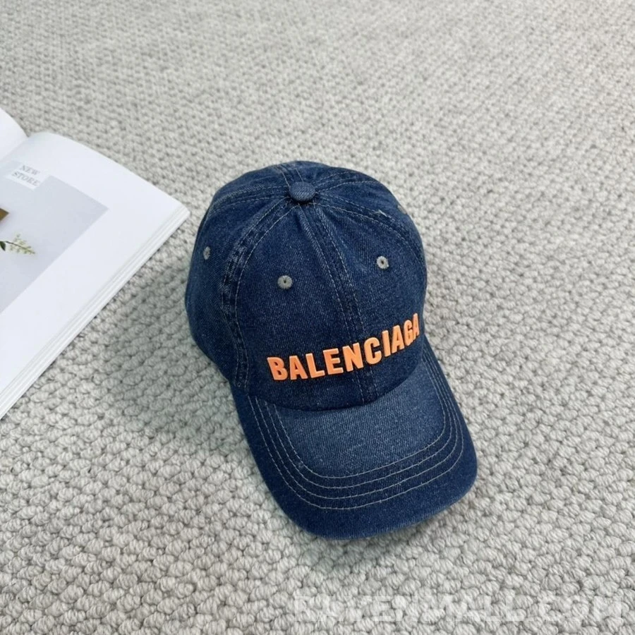 발렌시아가 발렌시아가 입체 로고 데님 베이스볼 캡 상세 이미지