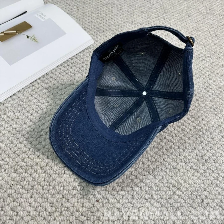 발렌시아가 발렌시아가 입체 로고 데님 베이스볼 캡 상세 이미지