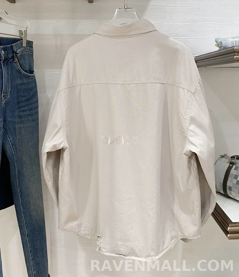 발렌시아가 발렌시아가 디스트로이드 워크웨어 자켓 상세 이미지